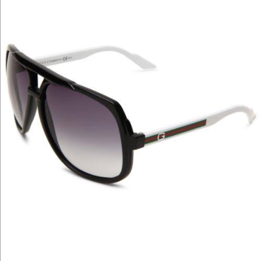 Gucci aviator sunglasses .. Black and White